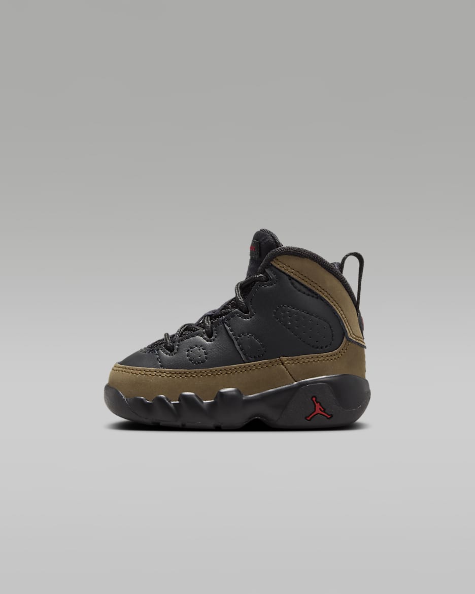 Jordan 9 Retro Olive Baby Toddler Shoes. Nike
